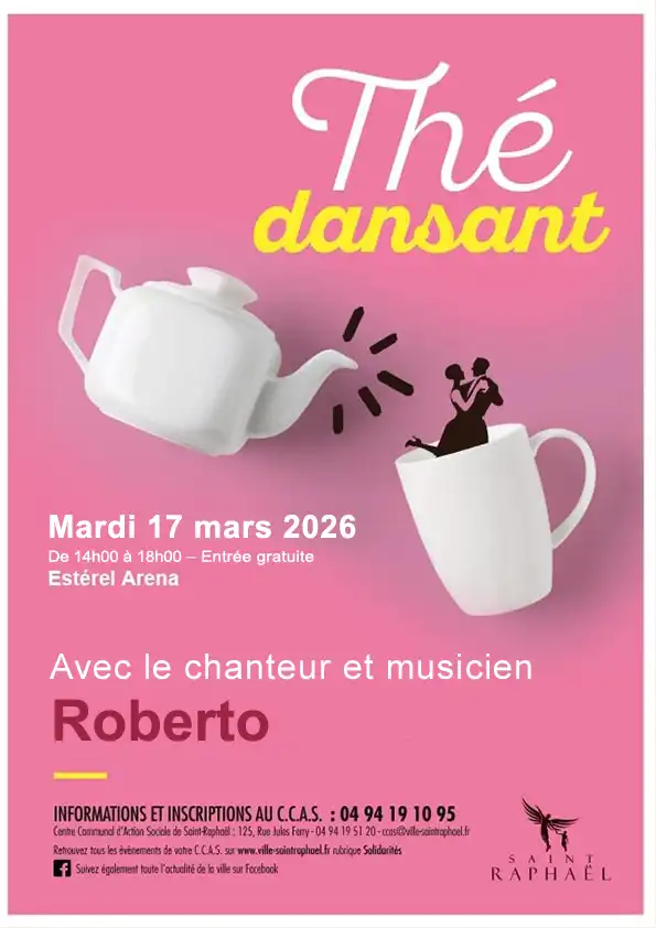 Thé dansant à Saint-Raphaël le 17/03/2026