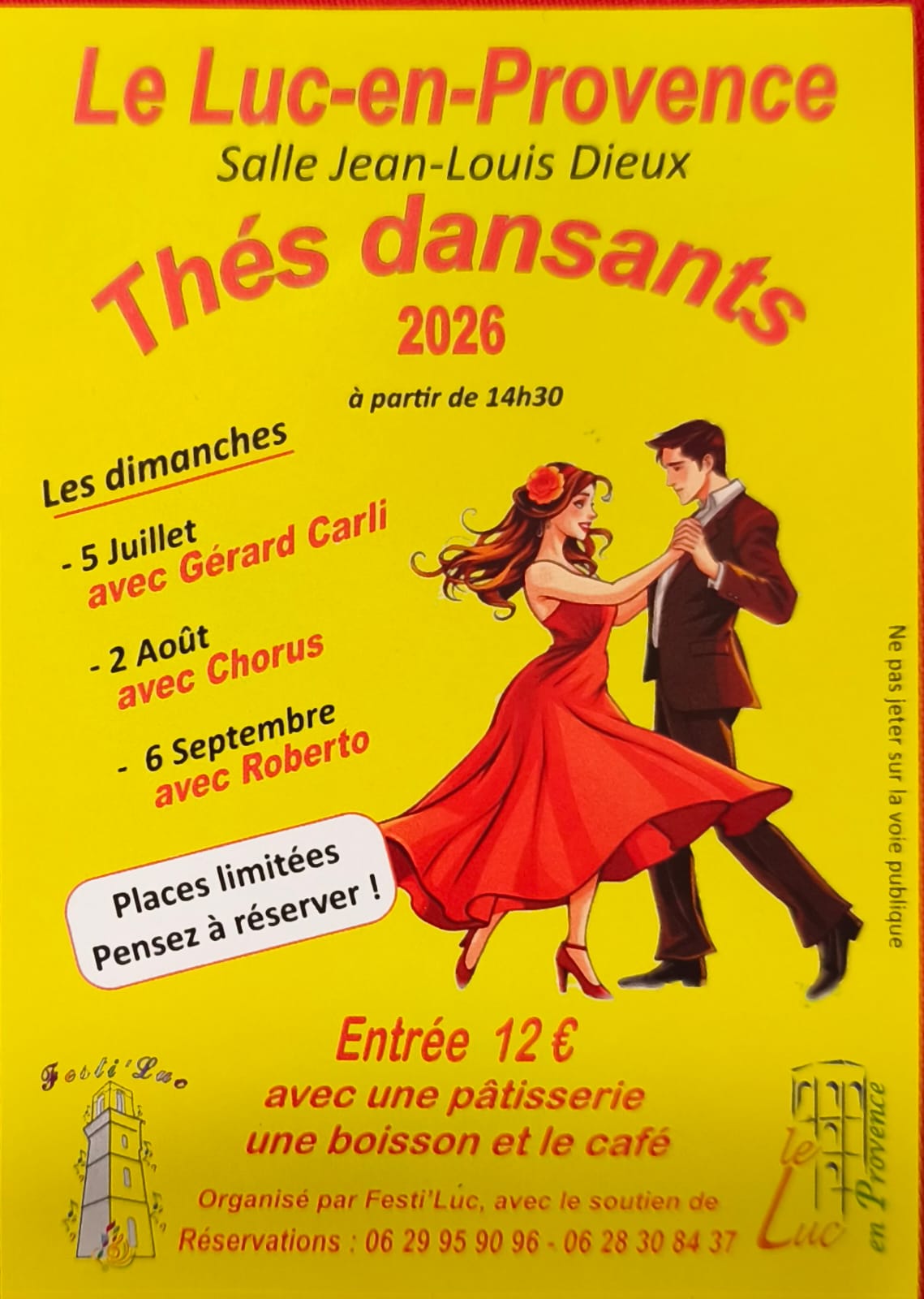 Thé dansant à Le Luc le 05/07/2026