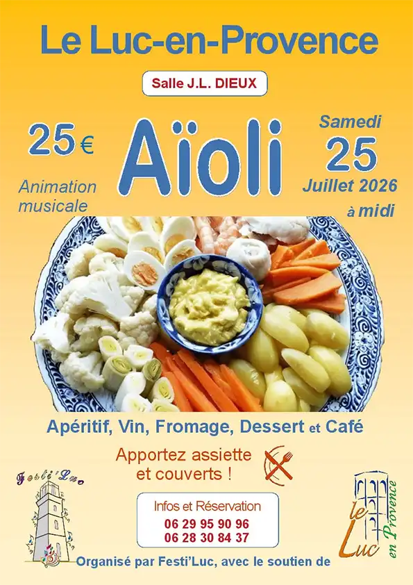 Déjeuner dansant à Le Luc-en-Provence le 25/07/2026