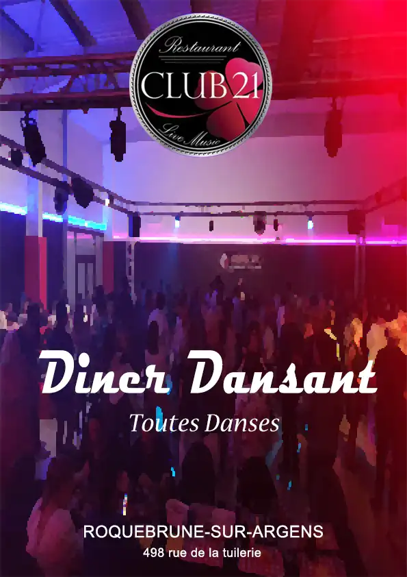 Diner dansant à ROQUEBRUNE SUR ARGENS le 09/10/2026